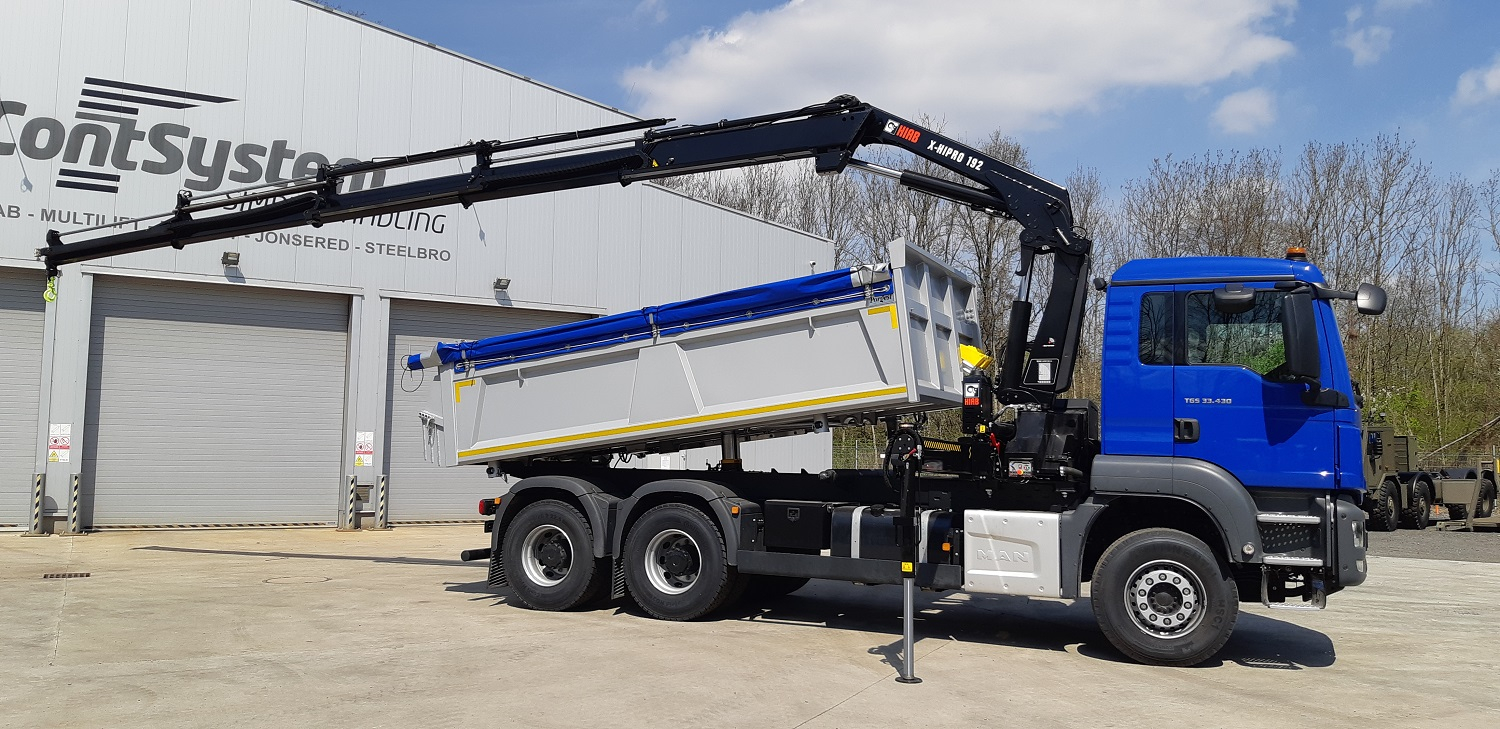 Představujeme Vám hydraulický nakládací jeřáb Hiab X-HiPro 192 E-4 s funkcí CTC
