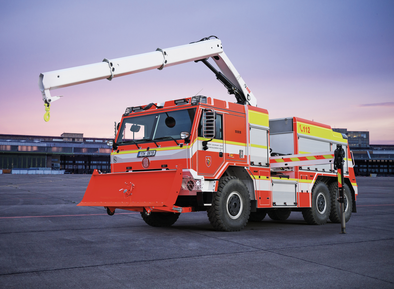 CONTSYSTEM delivered the Low Transportation Height HIAB crane for the Rescue vehicle to the Czech Firefighters