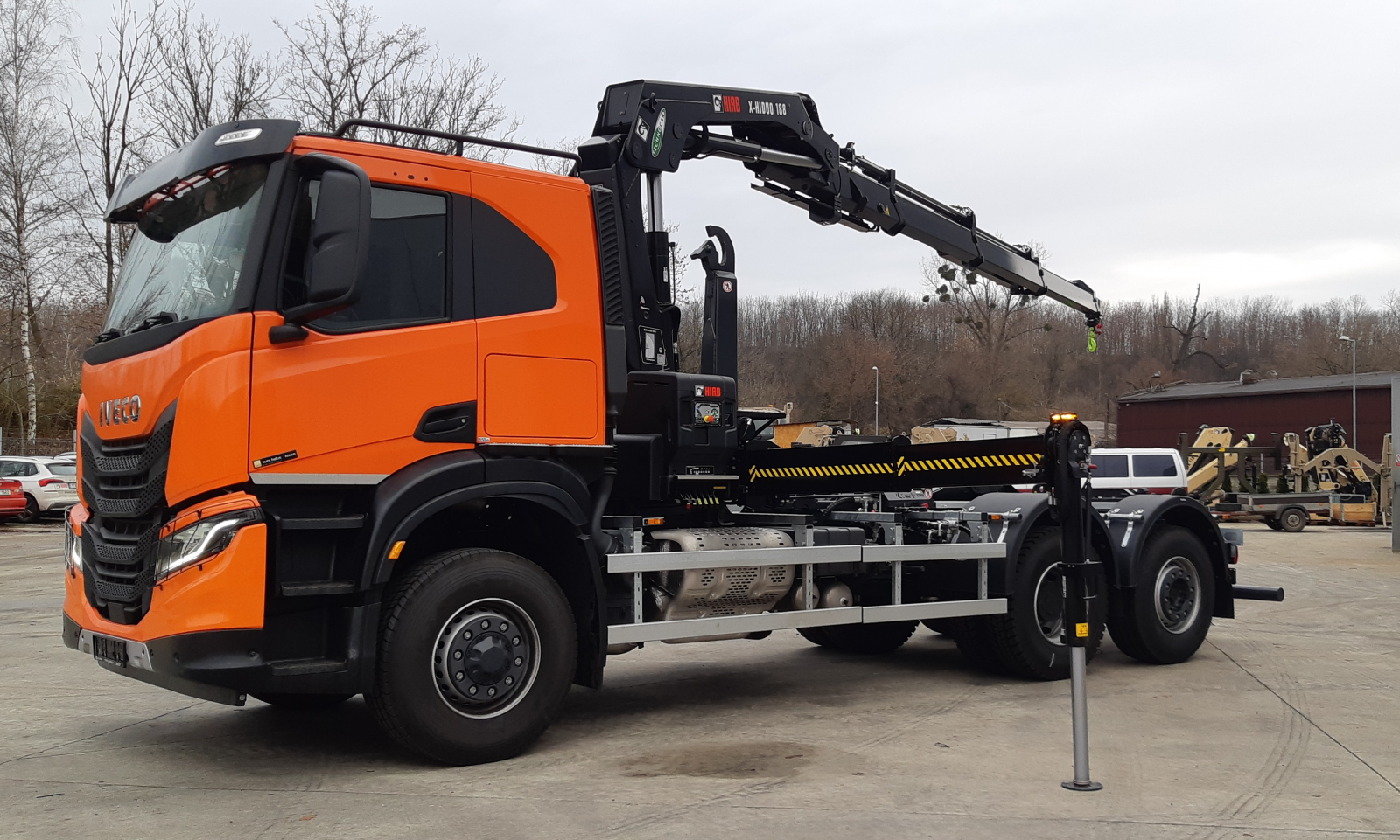 Hydraulický jeřáb Hiab X-HiDuo 188 na podvozku IVECO